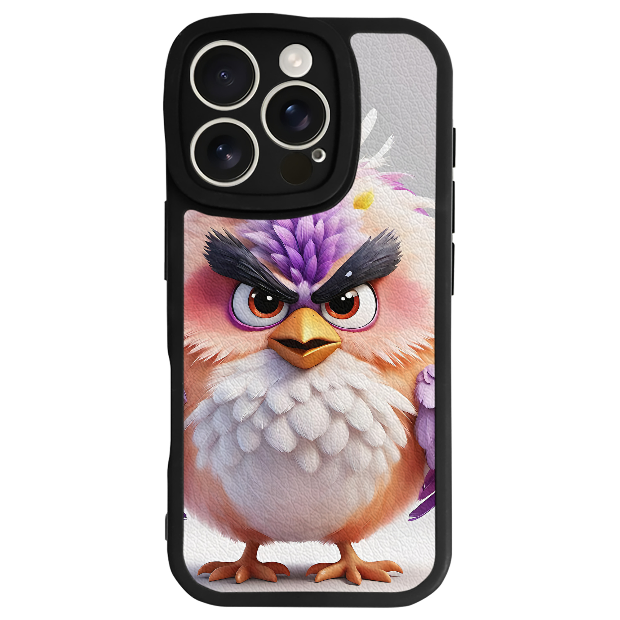 （画像用） Angry Birds アングリーバード 【iPhone 16シリーズ対応】シリコンスマホケース（レザー調） 材質：シリコン